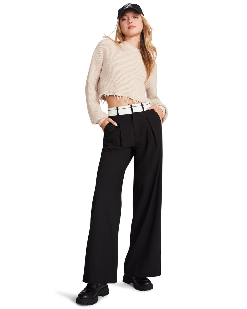 Pantalones Steve Madden Izzie Mujer Negras | ES DU8364